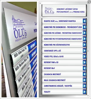 Výroba vymeniteľnej orientačnej tabule &quot;Prominent HL 6&quot;
