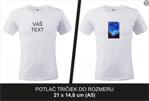 Farebná potlač TEXTILU do rozmeru A5 (od 1 do 19 ks)