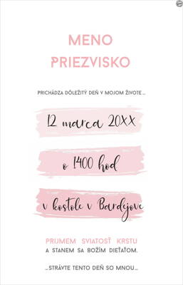 Oznámenie o krste č. 24