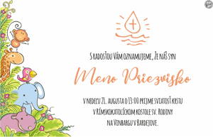 Oznámenie o krste č. 22