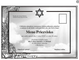 Smútočné oznámenie č. 19
