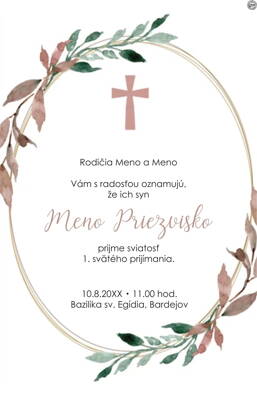 Oznámenie na 1. sv. prijímanie č. 11