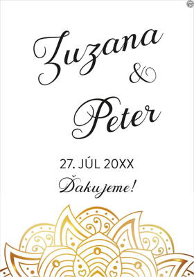 Svadobná etiketa č. 14