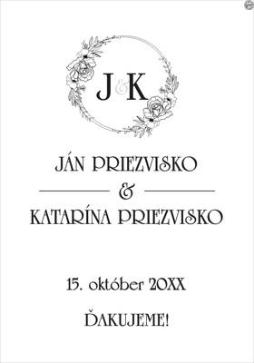 Svadobná etiketa č. 15