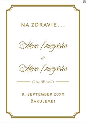 Svadobná etiketa č. 21