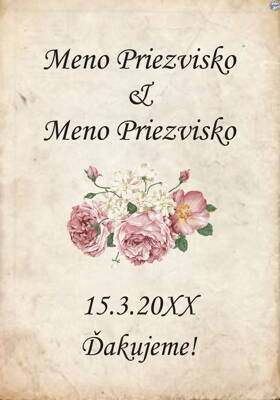Svadobná etiketa č. 9