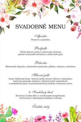 Svadobné menu č. 2