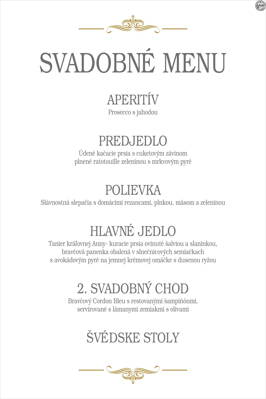 Svadobné menu č. 16