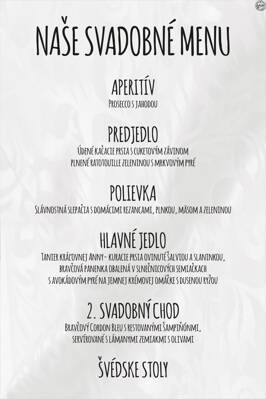 Svadobné menu č. 25