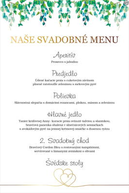 Svadobné menu č. 38