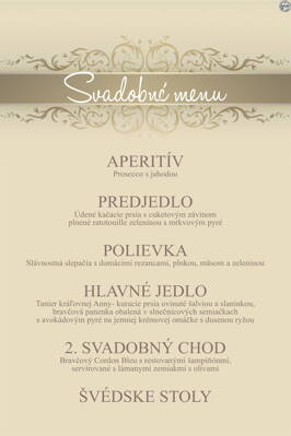 Svadobné menu č. 30