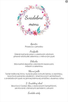 Svadobné menu č. 20