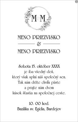Svadobné oznámenie č. 15