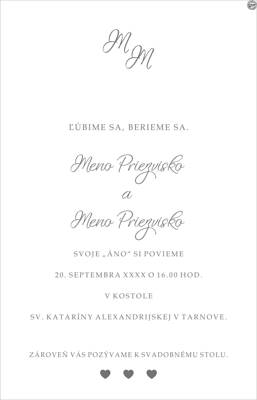 Svadobné oznámenie č. 19