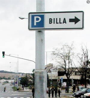 Značka 105 x 35 cm &quot;text&quot;