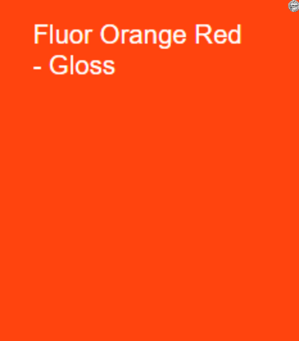 Tlač štítkov / samolepiek vo farbe - fluorescentná červeno-oranžová