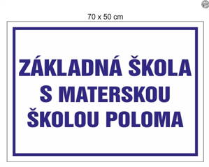 Tabuľa na označenie budovy &quot;Premium - ZPK 2029&quot;